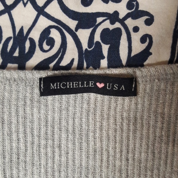 Grey Ribbed Crop Top - Picture 3 of 3